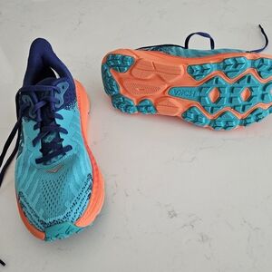 HOKA vibrant colored size 8.5 shoes